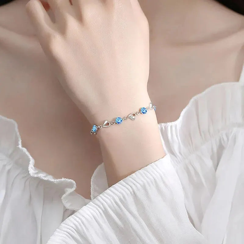 High Quality Retro Heart Bracelet -  Cubic Zirconia