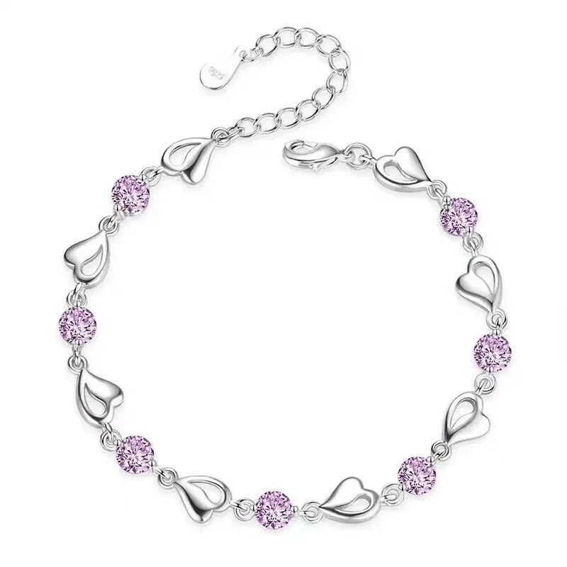 High Quality Retro Heart Bracelet -  Cubic Zirconia